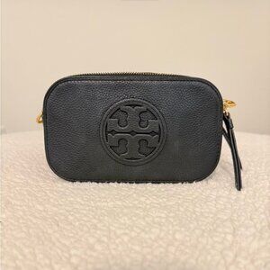 Tory Burch Miller Mini Crossbody - Black Leather